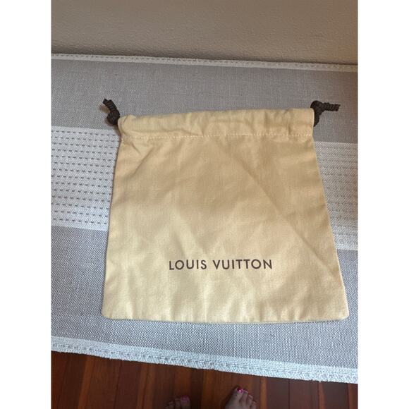 Louis Vuitton Small Dust Cover 8" x 8" Cotton Drawstring top closure - Picture 1 of 4